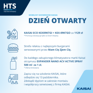 Kaisai i hurtownia klimatyzacji HTS Polska - Dzień Otwarty.