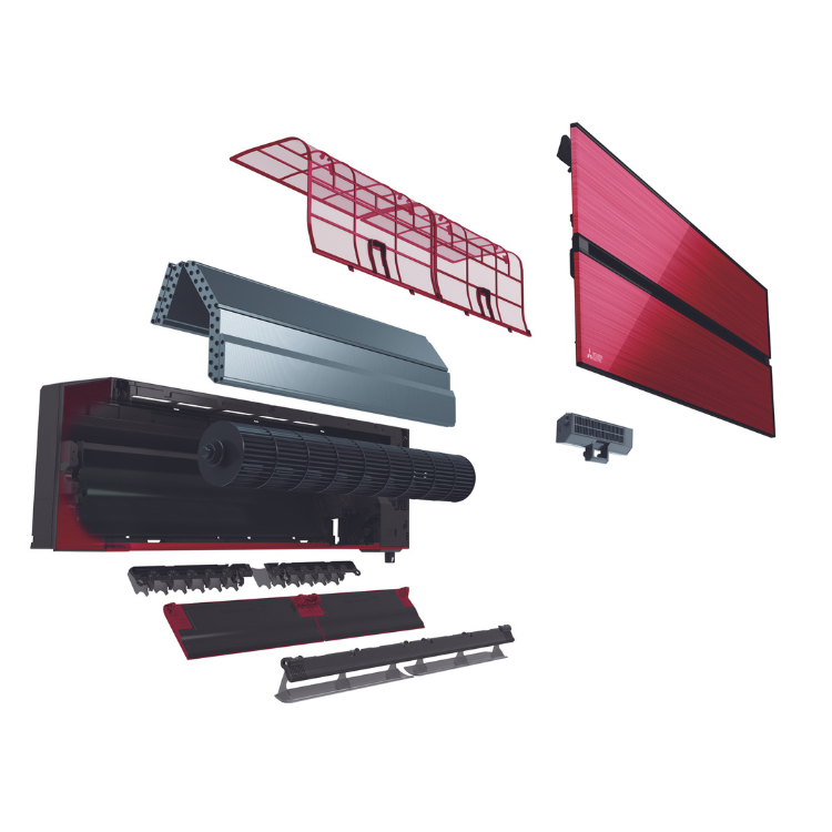 Klimatyzator ścienny Mitsubishi Electric Diamond Ruby Red